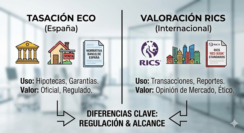 diferencias clave tasaci&oacute;n